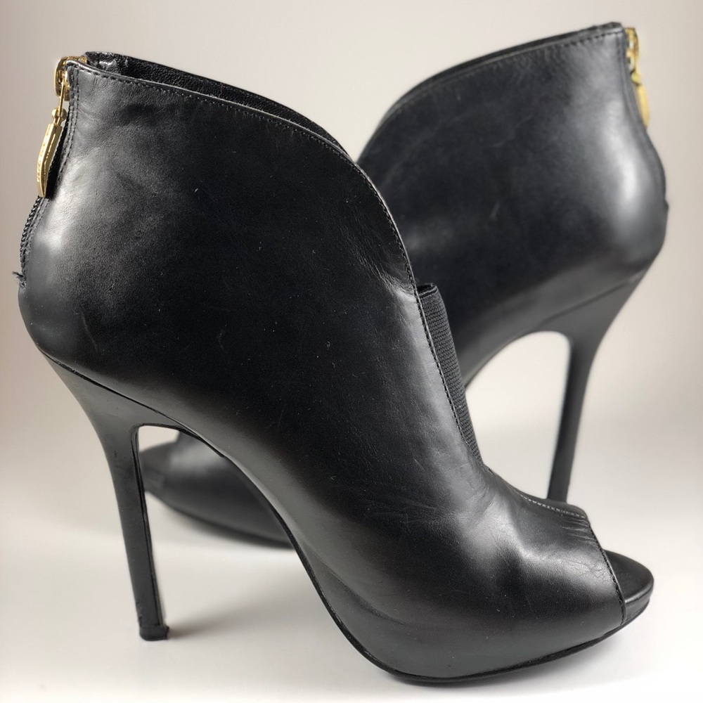 GUESS Peep-Toe Stiletto Heeled Booties